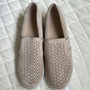 Vionic Women's Beige Perforated Loafers